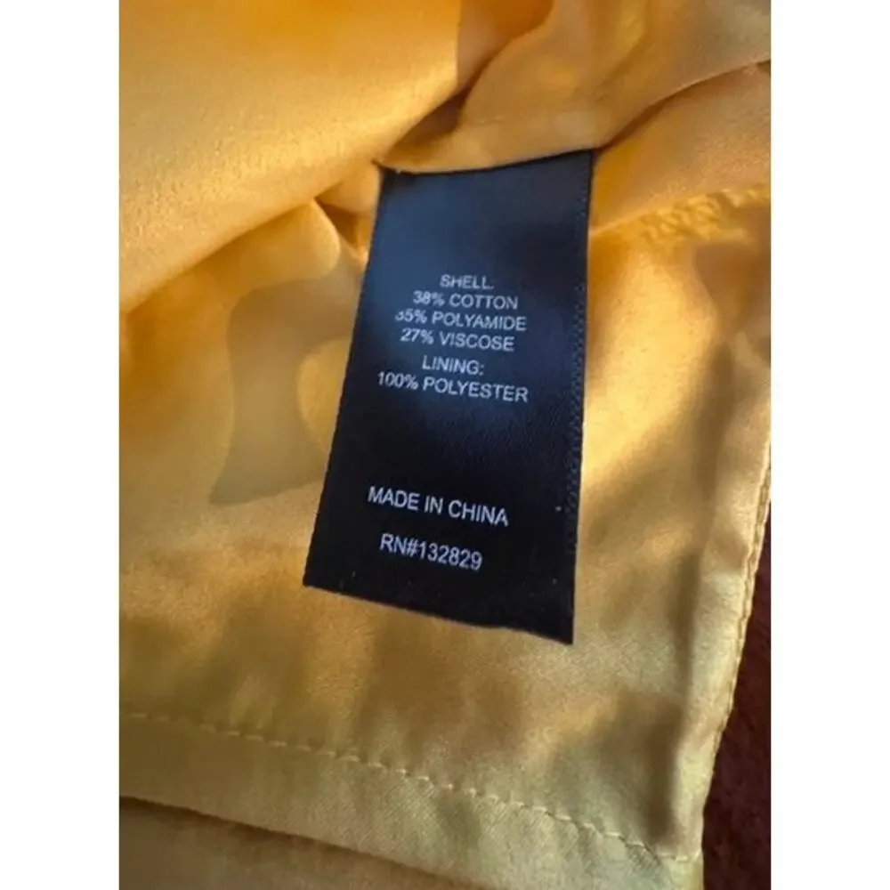House of Harlow 1960 x REVOLVE Yellow Lace Puff Sleeve Hook Front Crop Top